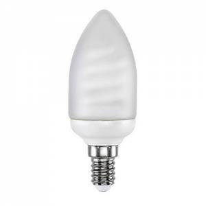 Energiesparlampe, E14, 7W, 4200K, Kerzenform