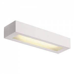 Wandleuchte, GL 103 T5, eckig, weisser Gips, T5 8W