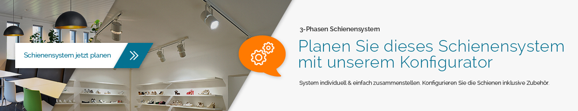 3 Phasen Schienensystem mit Konfigurator planen