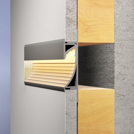 Einbauprofil Cup für LED Streifen in Gipskarton