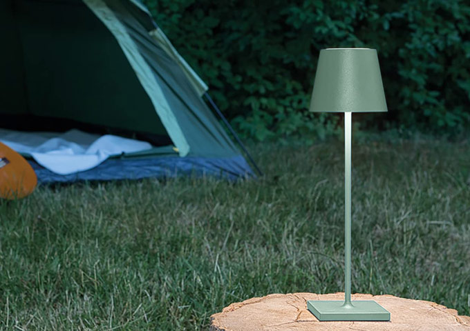 Nuindie Tischleuchte für den Innenbereich und Außenbereich geeignet