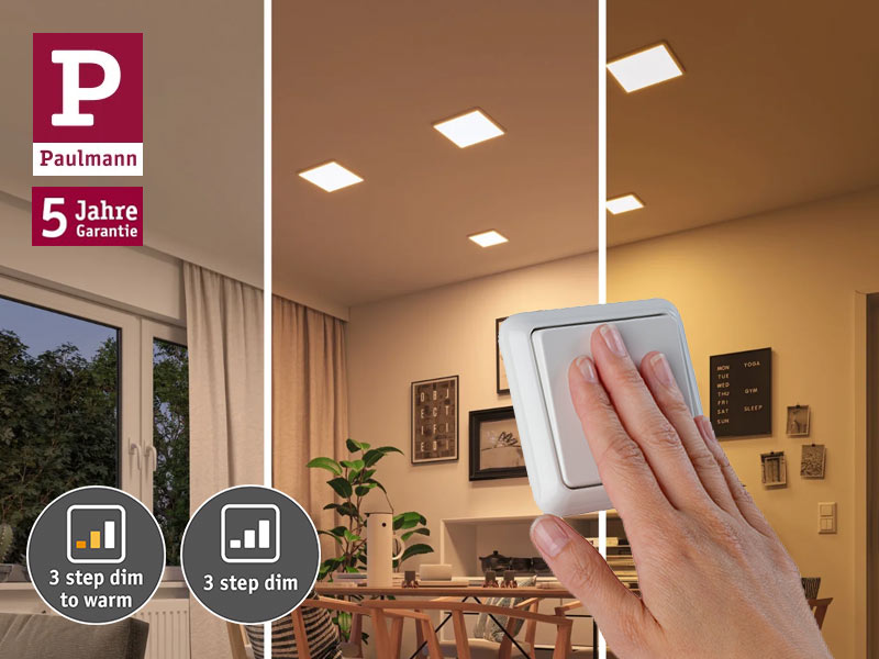 LED Einbaupanels mit 3-Step-Dim