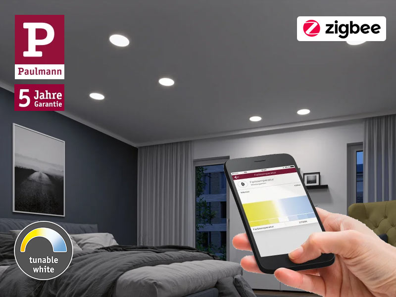 Smart Home LED Einbaupanels mit ZigBee und Tunable White