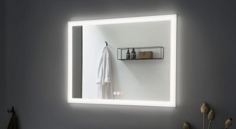 Badspiegel mit LED-Beleuchtung