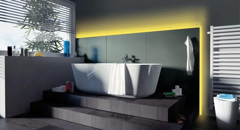 Wasserdichte LED-Streifen fürs Badezimmer