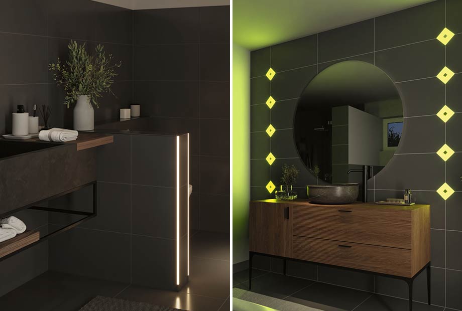 LED Fliesenprofil und Lichtleiste