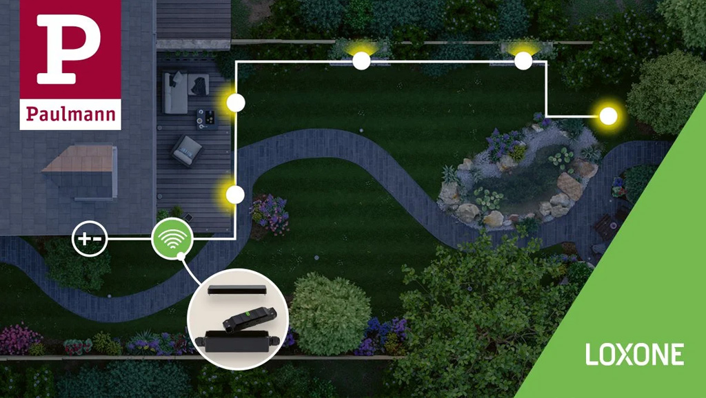 Einbindungsmöglichkeiten des Loxone Compact Dimmers im Plug & Shine System