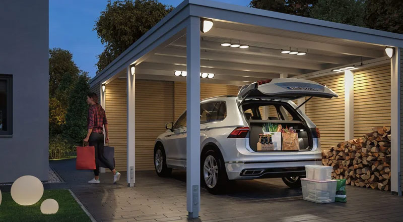 Paulmann Park + Light 12V Carport Lichtsystem