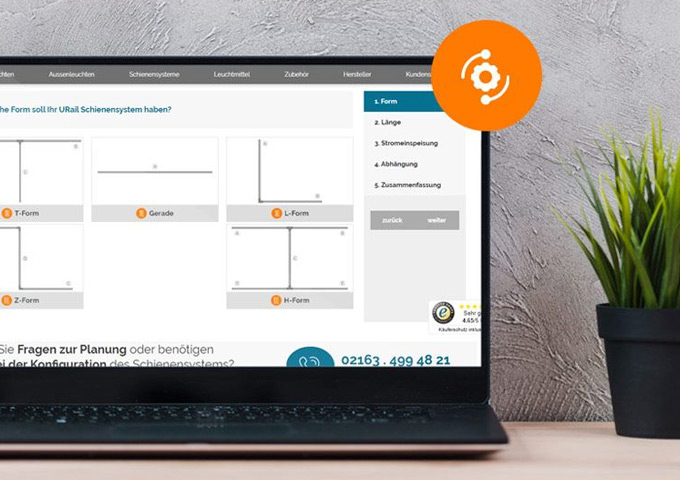 1-Phasen Schienensystem Konfigurator