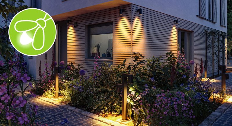 Insektenfreundliche Außenleuchten