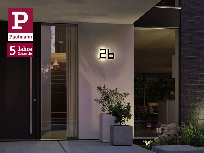 Paulmann Solar Hausnummernleuchte mit Buchstabe