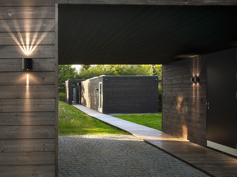 Außenwandleuchten mit Uplight und Downlight Funktion