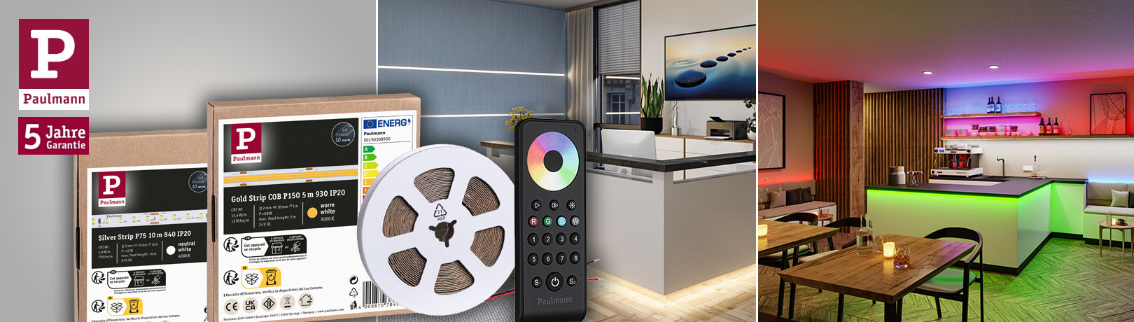 Paulmann Pro LED Gold und Silver - professionelle 24 V Strips