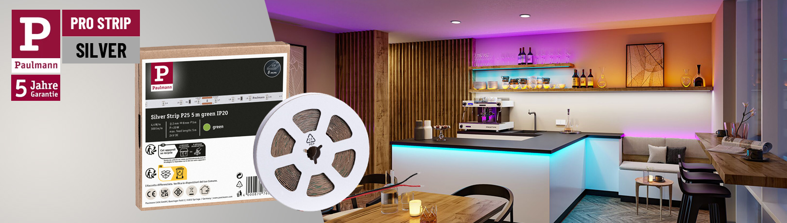 Professionelle 24V LED-Strips Paulmann Silver-Line