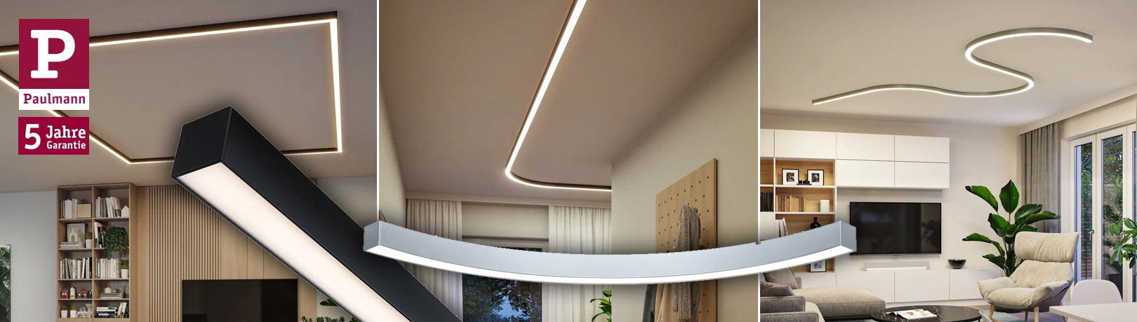 Anpassungsfähiges und flexibles LED Lichtkanalsystem Linion