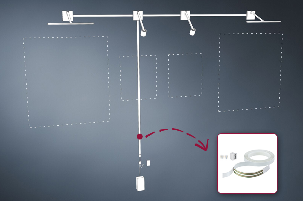 Planungsskizze Bildbeleuchtung