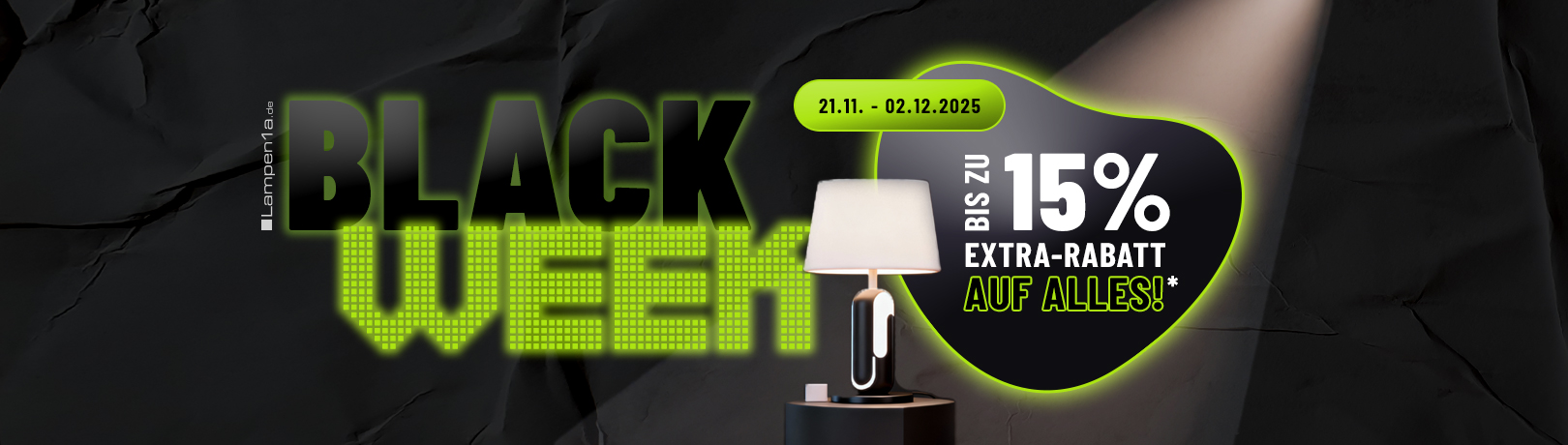 Black Friday Week 2025 bei Lampen1a » Black Friday Deals