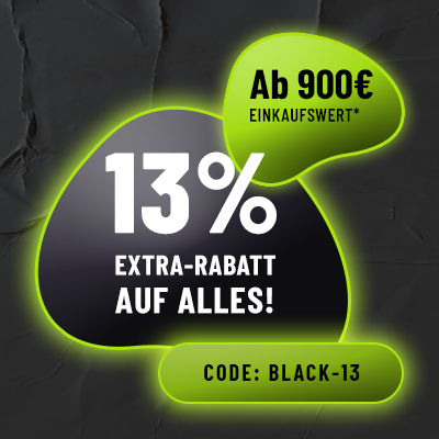 Black Friday Week: 13 Prozent Extra-Rabatt auf alle Artikel