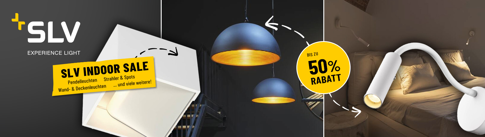SLV Indoor Sale - bis zu 50% auf viele Innenleuchten sparen