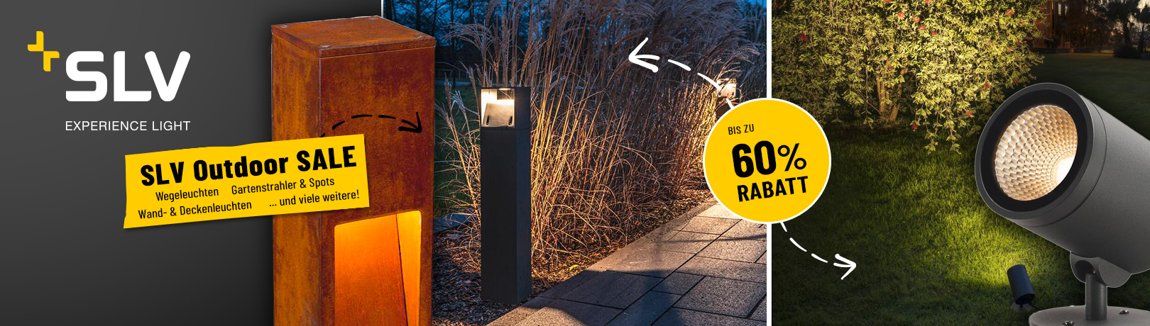 Zum Aktionspreis: SLV Außenleuchten günstig kaufen - bis zu 60% sparen
