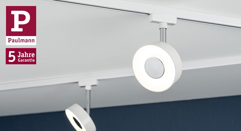 LED Schienenspots in weiß für Paulmann URail 230V Schienensystem
