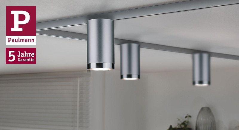 LED Schienenspots in chrom für Paulmann URail 230V Schienensystem
