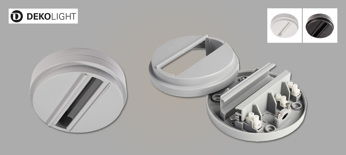 Aufbauadapter für 3-Phasen Leuchten - Schienenstrahler als normale Deckenleuchte verwenden