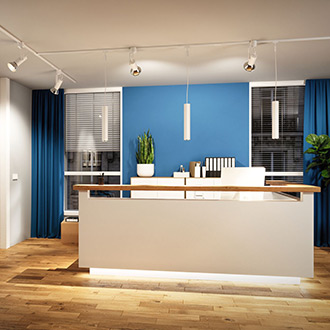 3-Phasen Schienensystem Paulmann ProRail3 für Praxisbeleuchtung und Beleuchtung des Wartezimmers