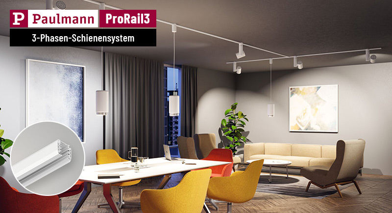Paulmann ProRail3 230V 3-Phasen Stromschiene in weiß