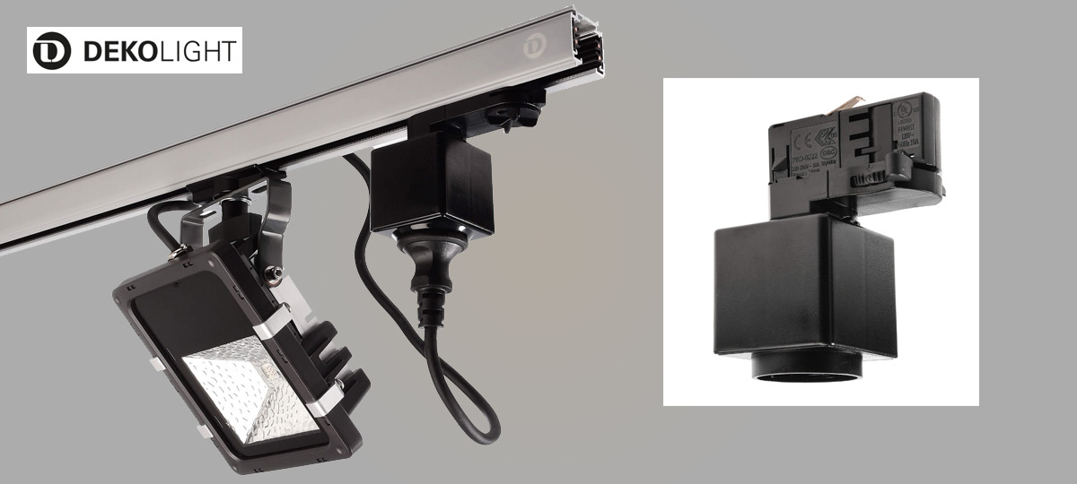 Steckdosenadapter für 3-Phasen Stromschiene