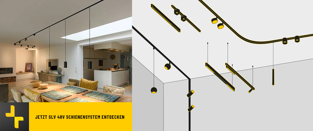 SLV 48V DALI Niedervolt-Schienensystem für individuelle Lichtkonzepte
