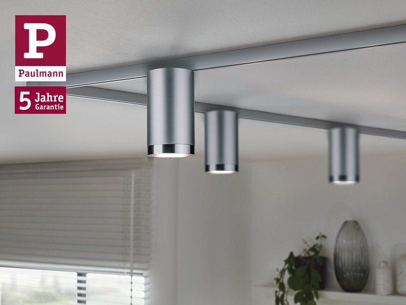 Paulmann URail LED-Spots in Chrom matt