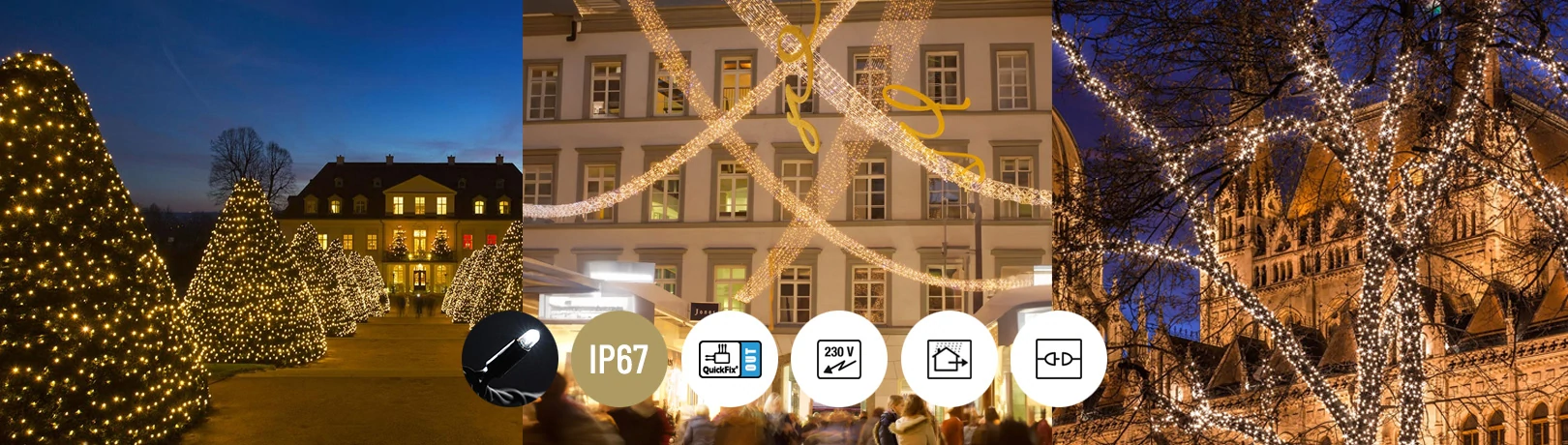 LED String Lite - Wasserfeste Profi Outdoor-Lichterkette