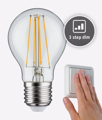 3-Step dim LED Leuchtmittel