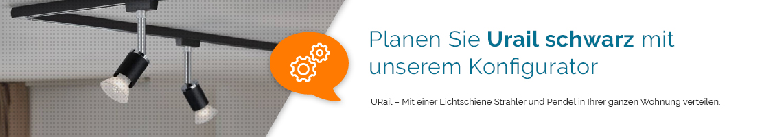 Konfigurator URail Schienensystem schwarz matt