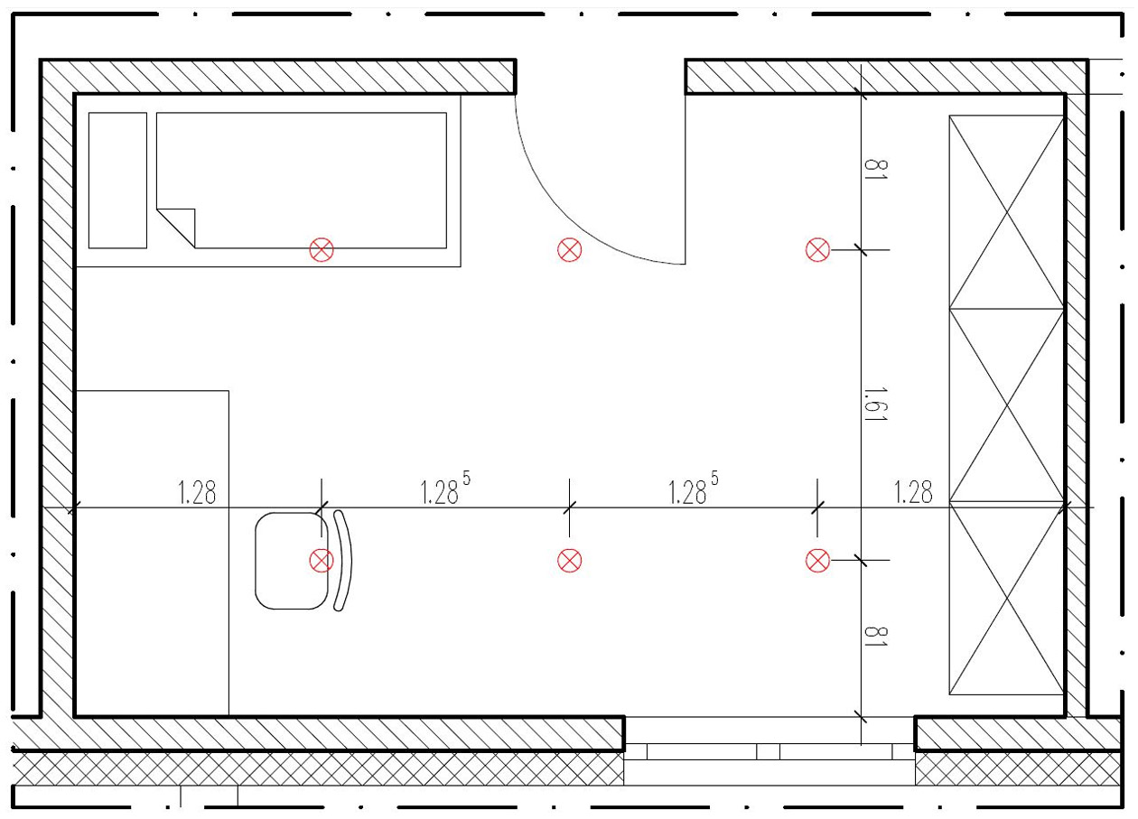 Kinderzimmer mit LED Einbauleuchten