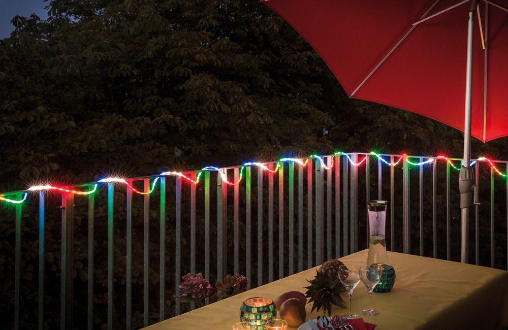 Smarte LED-Streifen für Balkon und Terrasse