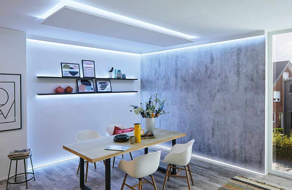 Indirektes Licht im Esszimer