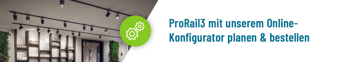 Online Konfigurator für ProRail3 Schienensystem