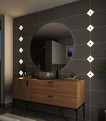 LED Fliese Beleuchtung für Bad und Küche