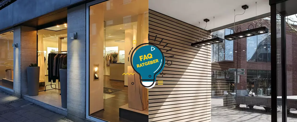 Optimale Schaufensterbeleuchtung