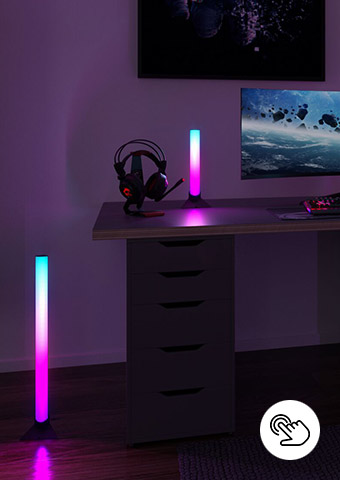 Gaming-Zimmer Beleuchtung mit RGB Lightbars