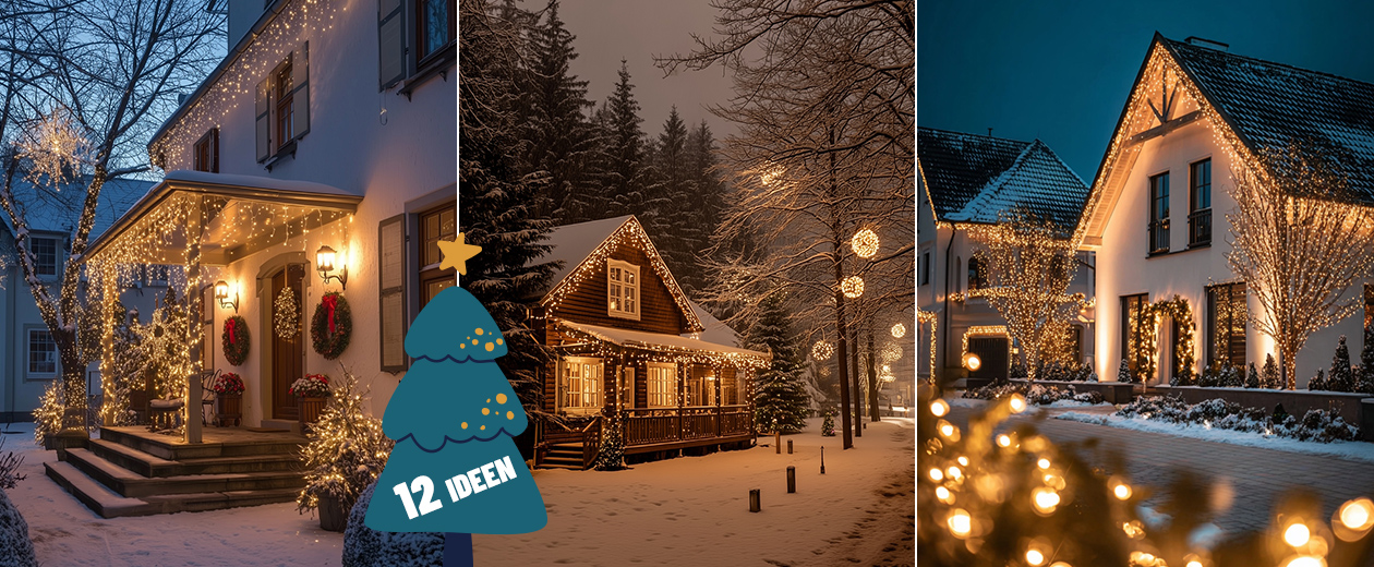 Weihnachtsbeleuchtung im Außenbereich: Ideen und Tipps