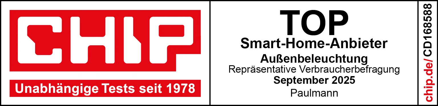 Auszeichnung als Top Smart-Home-Anbieter Kategorie Außenbeleuchtung