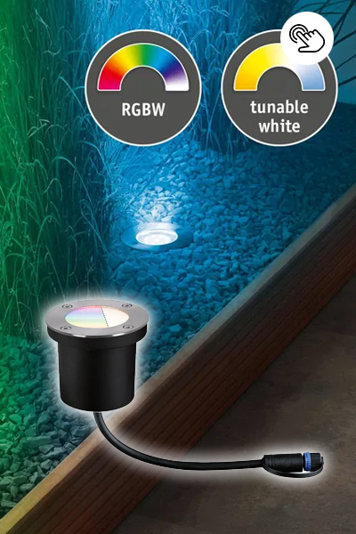 Paulmann Plug & Shine LED Bodeneinbauleuchte für den Außenbereich mit Smart Home Zigbee Funktion