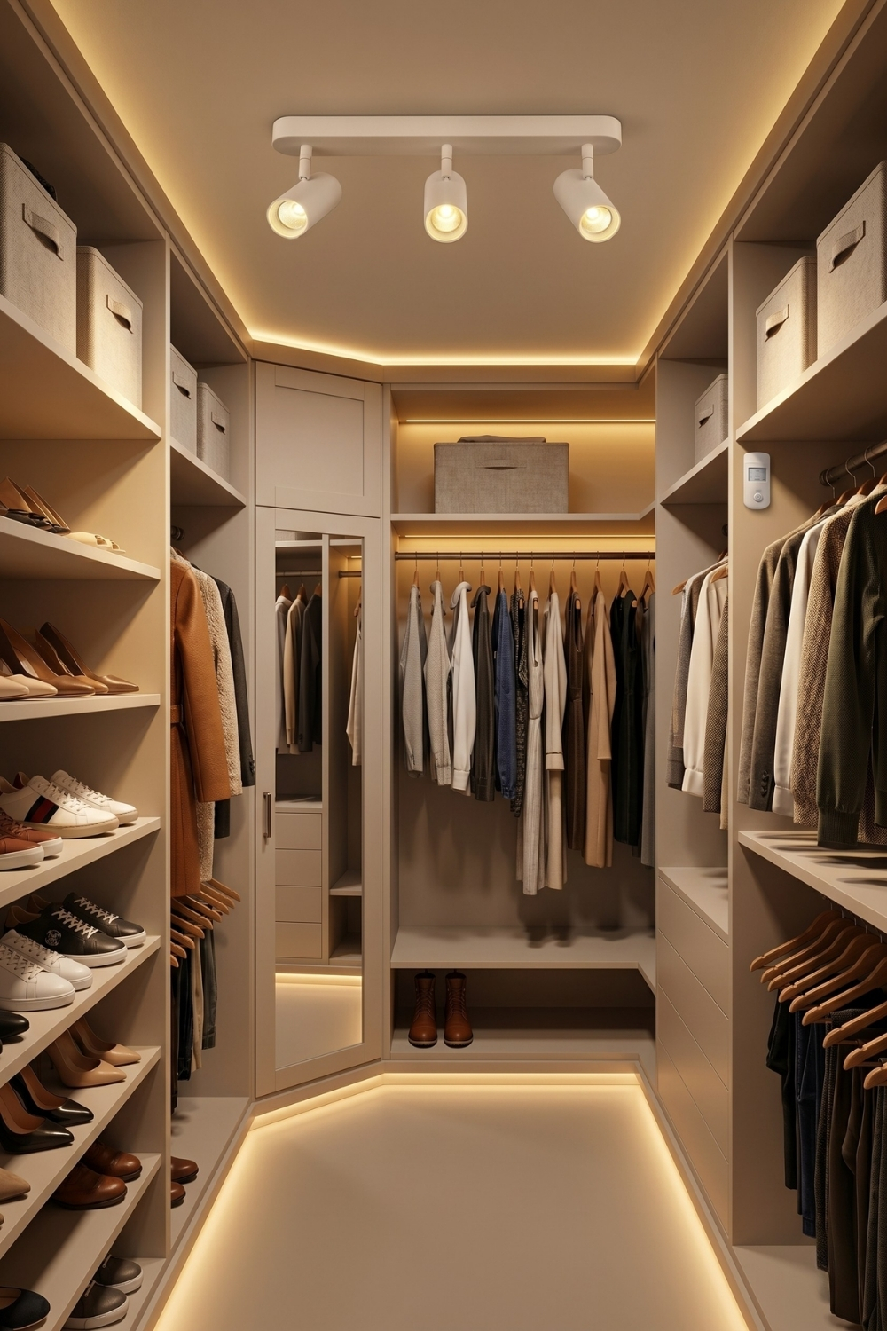 Stimmungsvoll beleuchtetes Zimmer mit warmer Beleuchtung