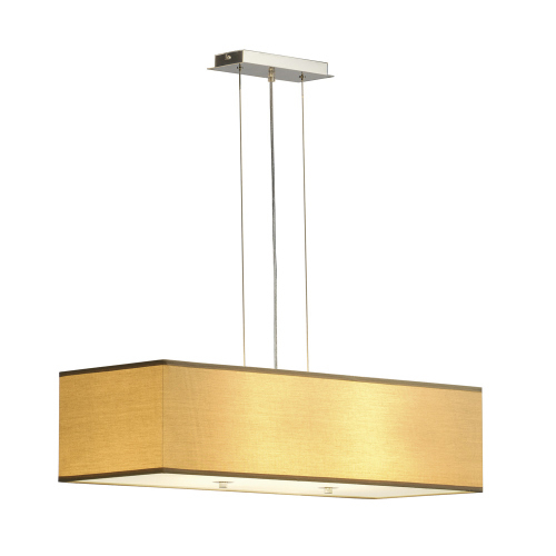SLV SOPRANA Pendelleuchte, PD-1, eckig, beiges Textil, 4xE27, max. 4x60W