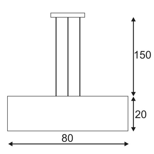 SLV SOPRANA Pendelleuchte, PD-1, eckig, beiges Textil, 4xE27, max. 4x60W