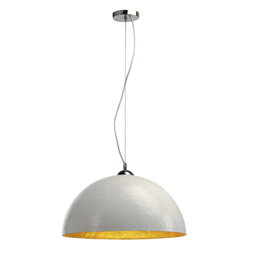 FORCHINI Pendelleuchte, PD-1, rund, weiss/gold, E27, max. 40W