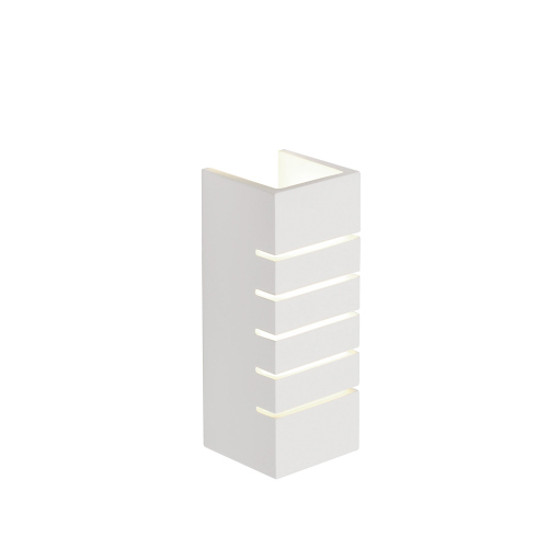 SLV Wandleuchte, GL 100 SLOT, eckig, weisser Gips, E14, max. 40W